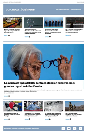 Cover of Euronews Business (Spanish) Compiled Edition