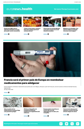 Cover of Euronews Health (Spanish) Compiled Edition
