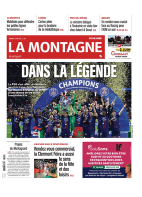 Cover of La Montagne (Clermont-Metropole)