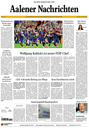 Cover of Aalener Nachrichten