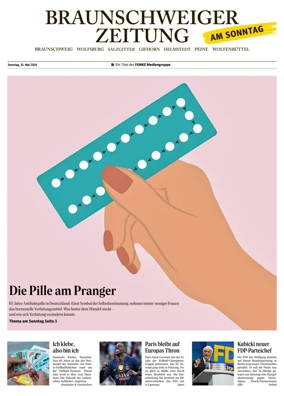 Cover of Braunschweiger Zeitung am Sonntag