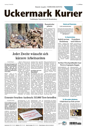 Cover of Templiner Zeitung
