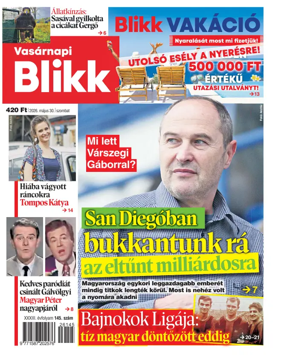 Cover of Vasarnapi Blikk