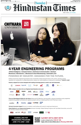 Cover of Hindustan Times (Chandigarh)