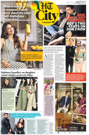 Cover of Hindustan Times (Lucknow) - Live