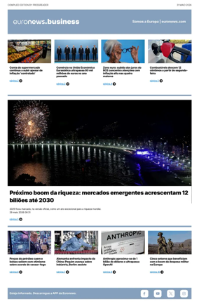 Cover of Euronews Business (Portuguese)