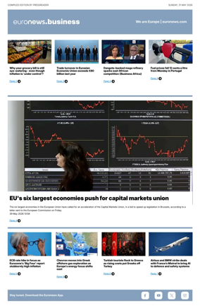 Cover of Euronews Business
