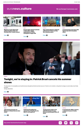 Cover of Euronews Culture and Sport Compiled Edition