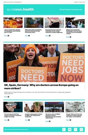 Cover of Euronews Health (English) Compiled Edition