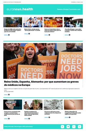 Cover of Euronews Health (Portuguese)