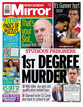 Cover of Irish Sunday Mirror