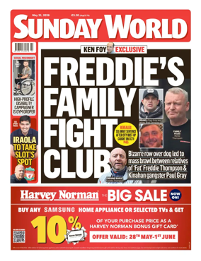 Cover of Sunday World (Ireland)