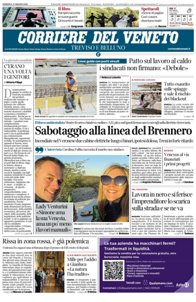 Cover of Corriere del Veneto (Treviso e Belluno)