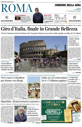 Cover of Corriere della Sera (Roma)