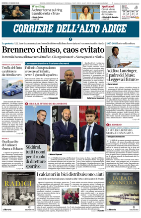 Cover of Corriere dell'Alto Adige
