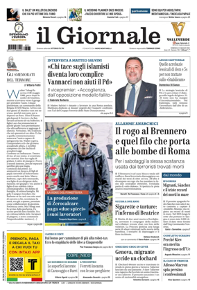 Cover of Il Giornale (Italy)
