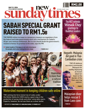 Cover of New Straits Times