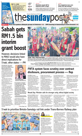 Cover of The Borneo Post (Sarawak)