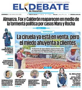 Cover of El Debate de Mazatlan