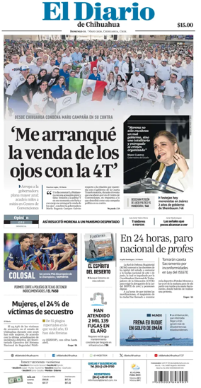Cover of El Diario de Chihuahua