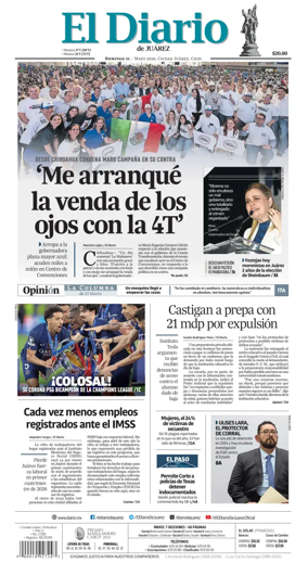 Cover of El Diario de Juarez