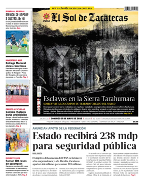 Cover of El Sol de Zacatecas