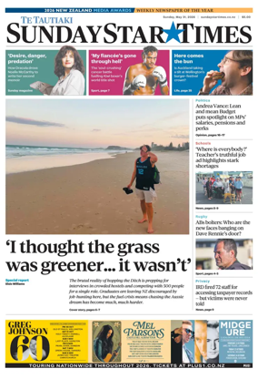 Cover of Sunday Star-Times