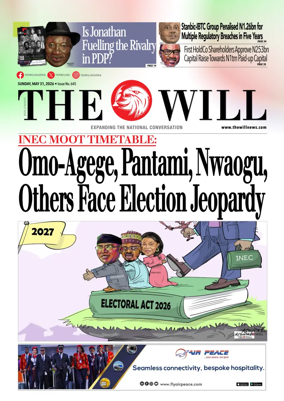 Cover of THEWILL NEWSPAPER