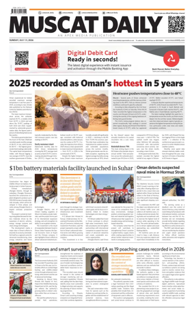 Cover of Muscat Daily