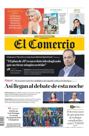 Cover of Diario El Comercio