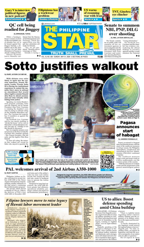 Cover of The Philippine Star
