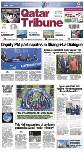 Cover of Qatar Tribune