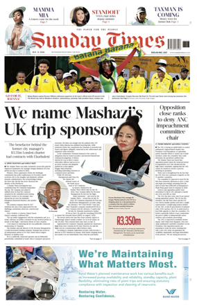 Cover of Sunday Times