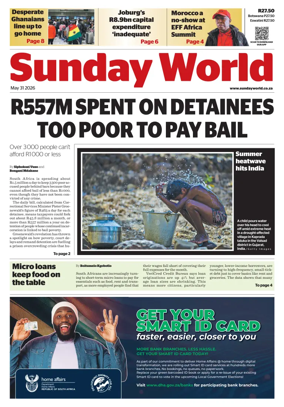 Cover of Sunday World (South Africa)
