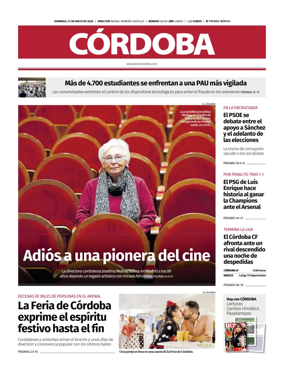 Cover of Diario Cordoba