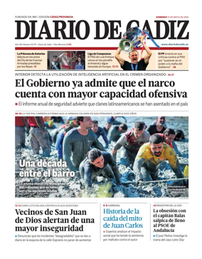 Cover of Diario de Cadiz