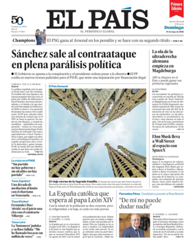 Cover of EL PAIS primera edicion