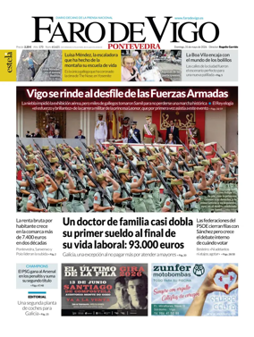 Cover of Faro de Vigo (Pontevedra)