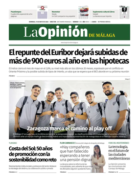 Cover of La Opinion de Malaga