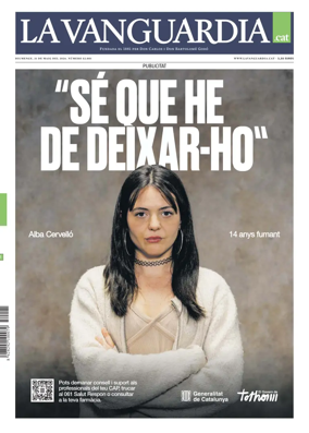 Cover of La Vanguardia (Catala)
