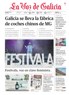 Cover of La Voz de Galicia (Arousa)