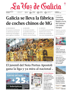 Cover of La Voz de Galicia (Barbanza)