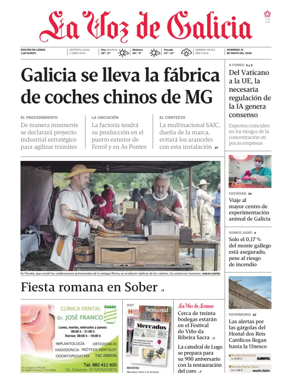 Cover of La Voz de Galicia (Monforte)