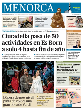 Cover of Menorca Diario Insular