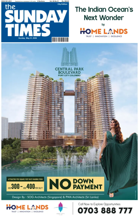 Cover of Sunday Times (Sri Lanka)