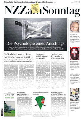 Cover of Neue Zurcher Zeitung Sunday
