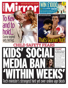 Cover of Sunday Mirror (Northern Ireland)