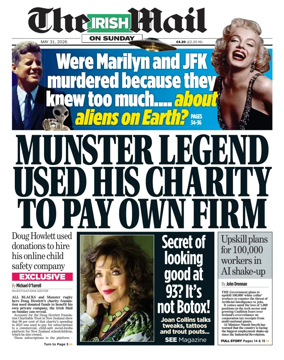 Cover of The Irish Mail on Sunday