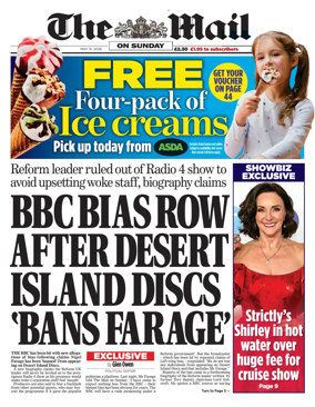Cover of The Mail on Sunday
