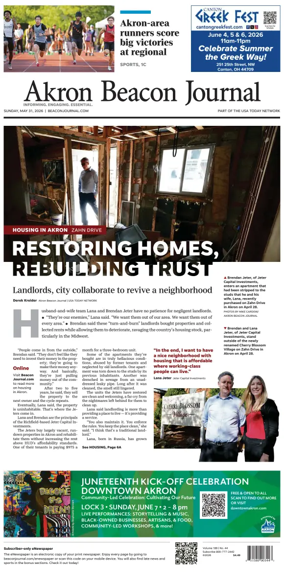 Cover of Akron Beacon Journal